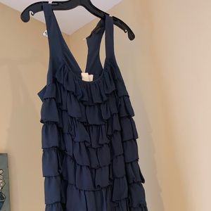Fun dark charcoal blue dress